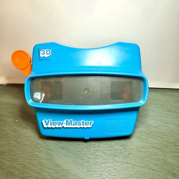 Vintage View-Master 3D Viewer Blue w/ Orange Lever Mattel Classic - Picture 1 of 4